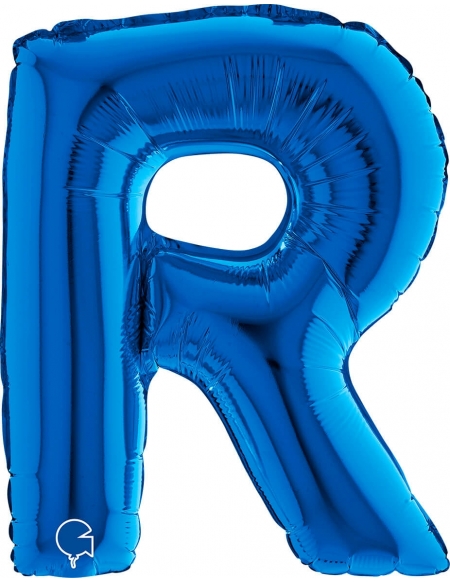 Globo Letra R de 36cm Azul - Foil Poliamida - G14370B