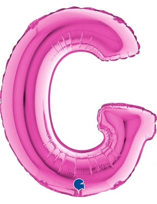 Globo Letra G  de 36cm Rosa - Foil Poliamida - G14261F