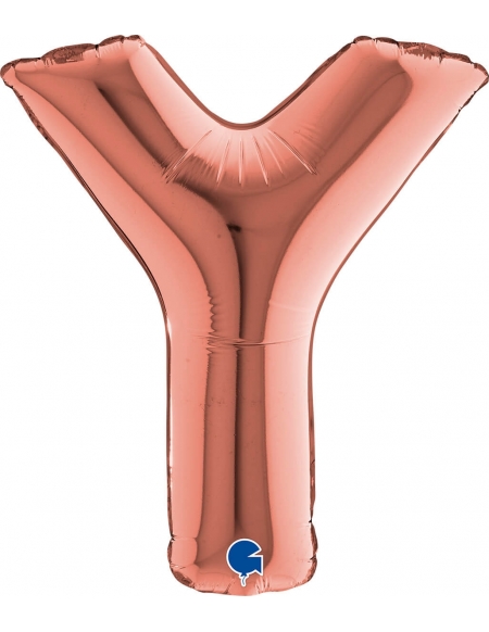 Globo Letra Y Oro Rosa 36cm