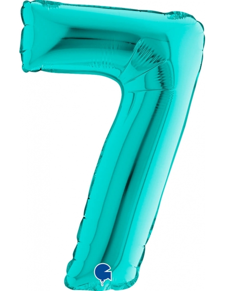 Globo Numero 7 Tiffany 36cm