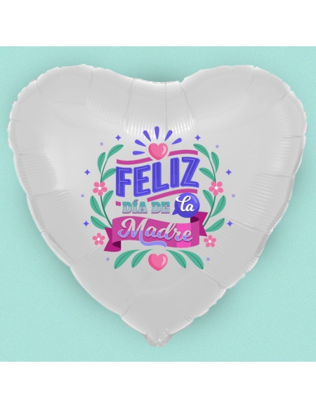 Globo Feliz día de la madre lettering