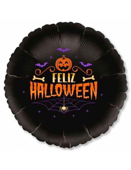 Globo Feliz Halloween Foil de 45cm