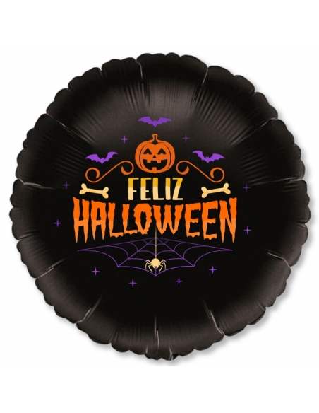Globo Feliz Halloween Foil de 45cm