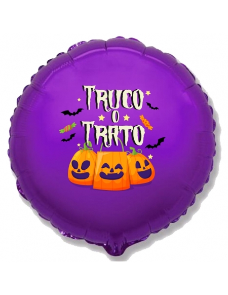 Globo Truco o Trato Halloween Foil de 45cm