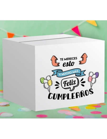 Caja de feliz cumpleaños para amiga, cumpleaños personalizado en
