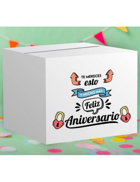 Caja aniversario 60x40x40cm