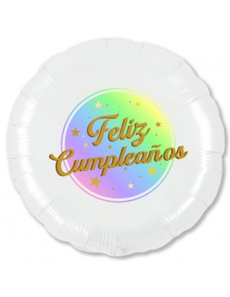 Globo Feliz Cumpleaños - Redondo 45cm Foil Poliamida