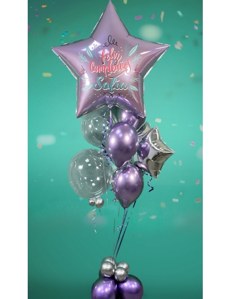 Ramo de globos Lavanda - Personalizado