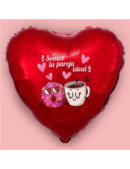 Globo corazón rojo Somos la pareja ideal Globo corazón rojo Somos la pareja ideal