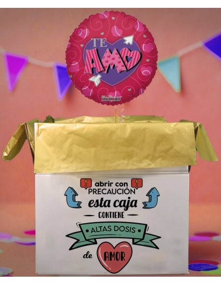 Caja sorpresa para aniversario