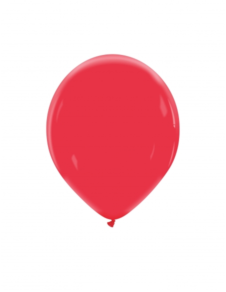 Globo Redondo Premium Pastel 13cm Rojo Cereza - Bolsa 100 UDS