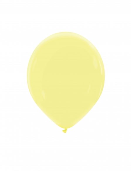 Globo Redondo Premium Pastel 13cm Crema de Amarillo Limon - Bolsa 100 UDS