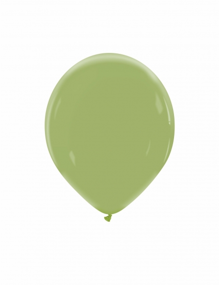 Globo Redondo Premium Pastel 13cm Verde Oliva - Bolsa 100 UDS