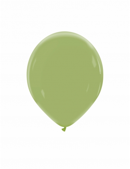 Globo Redondo Premium Pastel 13cm Verde Oliva - Bolsa 100 UDS