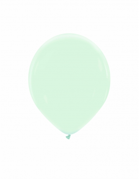 Globo Redondo Premium Pastel 13cm Verde Crema Menta - Bolsa 100 UDS