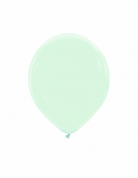 Globo Redondo Premium Pastel 13cm Verde Crema Menta - Bolsa 100 UDS