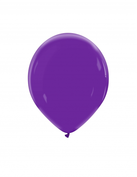 Globo Redondo Premium Pastel 13cm Morado Real - Bolsa 100 UDS