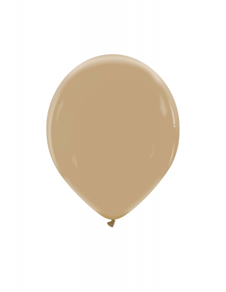 Globo Redondo Premium Pastel 13cm Marron Moca - Bolsa 100 UDS