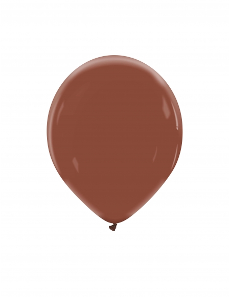 Globo Redondo Premium Pastel 13cm Marron Chocolate - Bolsa 100 UDS