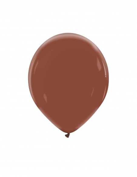 Globo Redondo Premium Pastel 13cm Marron Chocolate - Bolsa 100 UDS