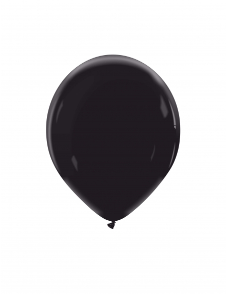 Globo Redondo Premium Pastel 13cm Negro - Bolsa 100 UDS