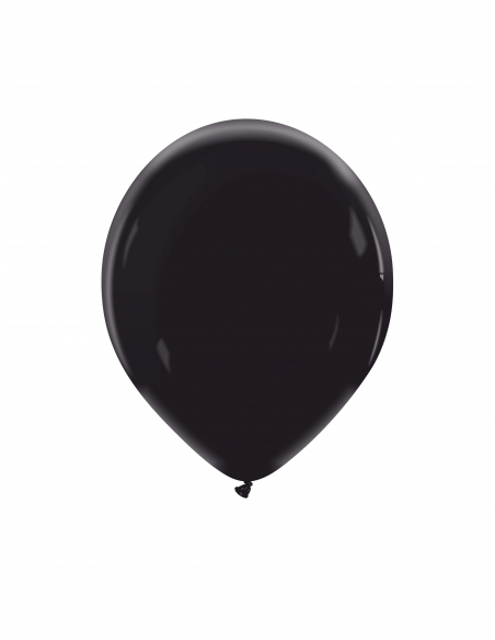 Globo Redondo Premium Pastel 13cm Negro - Bolsa 100 UDS