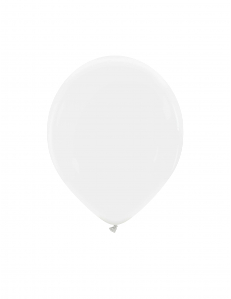 Globo Redondo Premium Pastel 13cm Blanco - Bolsa 100 UDS