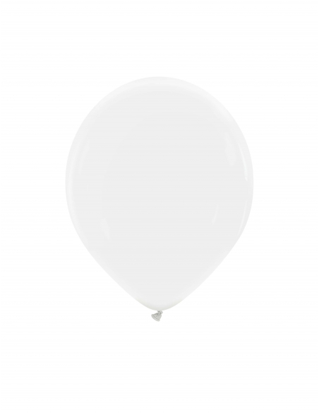 Globo Redondo Premium Pastel 13cm Blanco - Bolsa 100 UDS