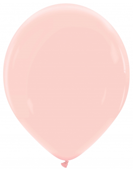 Globo Redondo Premium Pastel 32cm Rosa Flamenco - Bolsa 100 UDS