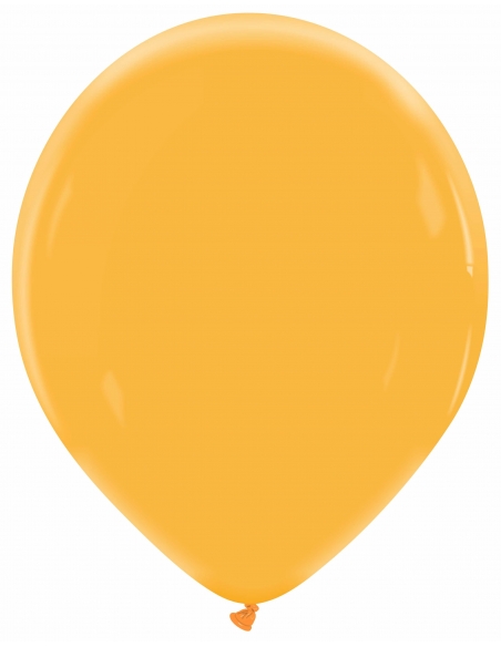 Globo Redondo Premium Pastel 32cm Naranja Mandarina - Bolsa 100 UDS