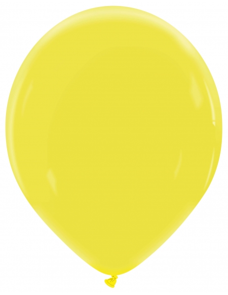 Globo Redondo Premium Pastel 32cm Amarillo Limon - Bolsa 100 UDS