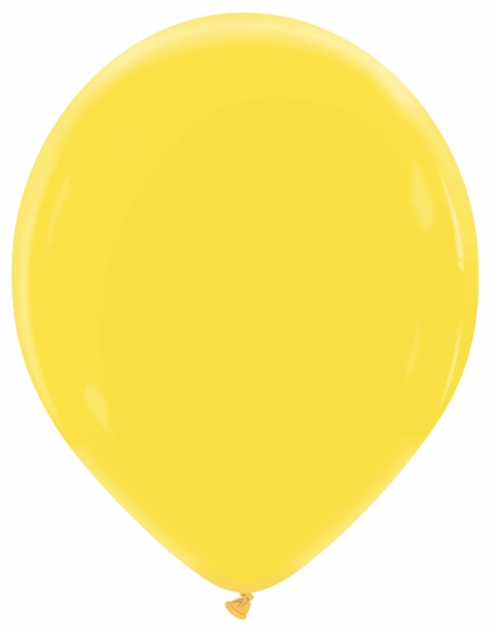 Globo Redondo Premium Pastel 32cm Amarillo Mango - Bolsa 100 UDS