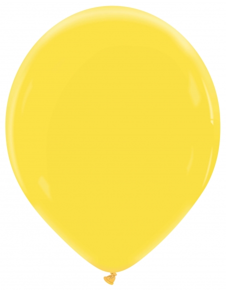 Globo Redondo Premium Pastel 32cm Amarillo Mango - Bolsa 100 UDS