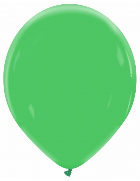 Globo Redondo Premium Pastel 32cm Verde Trebol - Bolsa 100 UDS