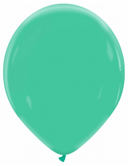 Globo Redondo Premium Pastel 32cm Verde Pino - Bolsa 100 UDS