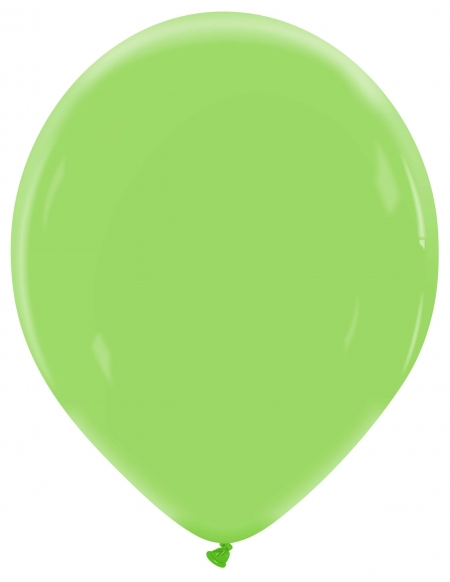 Globo Redondo Premium Pastel 32cm Verde Albahaca - Bolsa 100 UDS