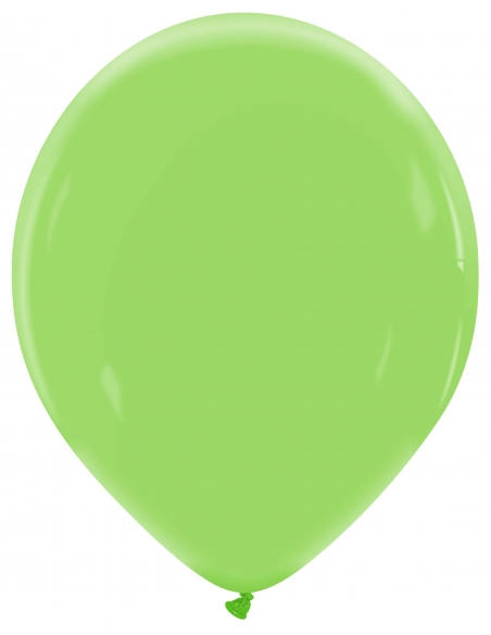 Globo Redondo Premium Pastel 32cm Verde Albahaca - Bolsa 100 UDS