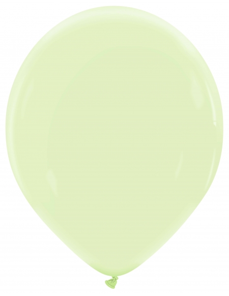 Globo Redondo Premium Pastel 32cm Verde Te - Bolsa 100 UDS