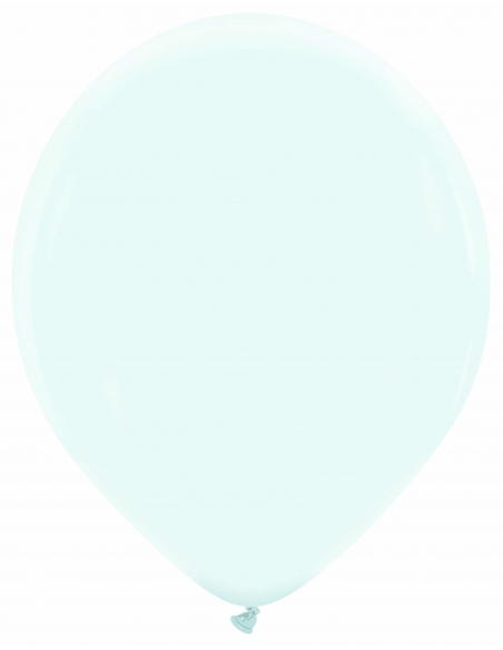 Globo Redondo Premium Pastel 32cm Azul Hielo - Bolsa 100 UDS