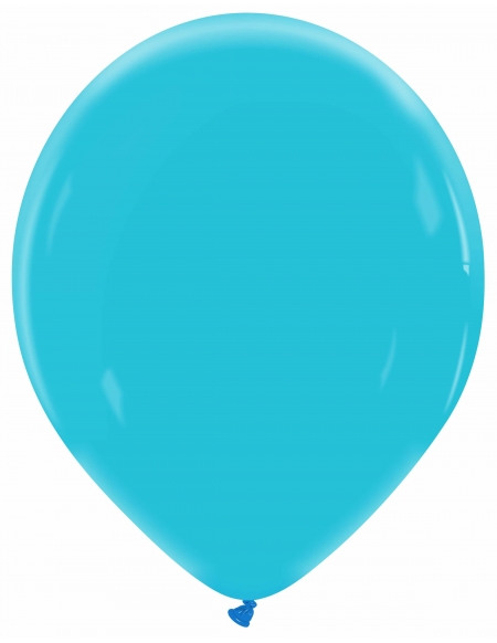 Globo Redondo Premium Pastel 32cm Azul Azur - Bolsa 100 UDS