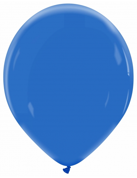 Globo Redondo Premium Pastel 32cm Azul Real - Bolsa 100 UDS