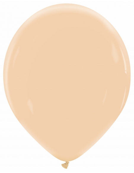 Globo Redondo Premium Pastel 32cm Champagne - Bolsa 100 UDS
