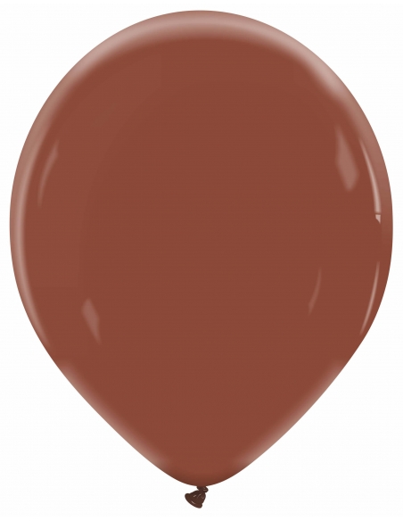 Globo Redondo Premium Pastel 32cm Marron Chocolate - Bolsa 100 UDS