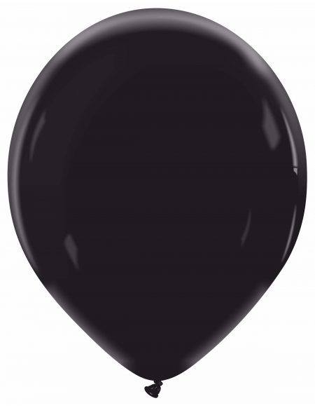 Globo Redondo Premium Pastel 32cm Negro - Bolsa 100 UDS