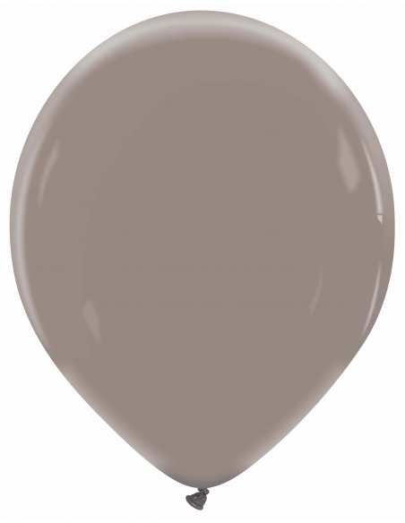 Globo Redondo Premium Pastel 32cm Gris Plomo - Bolsa 100 UDS