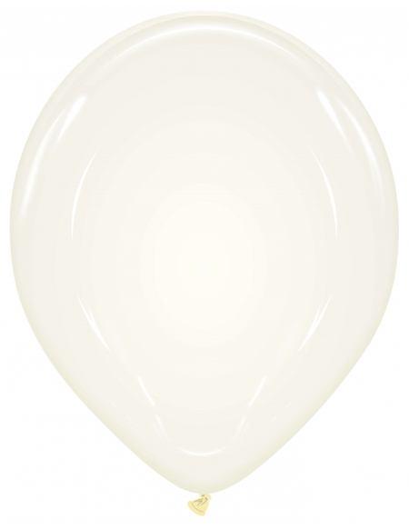 Globo Redondo Premium Pastel 32cm Transparente - Bolsa 100 UDS
