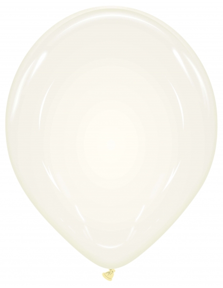 Globo Redondo Premium Pastel 32cm Transparente - Bolsa 100 UDS