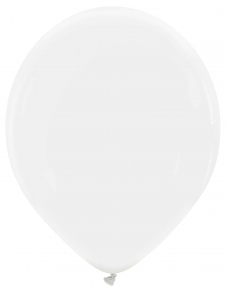 Globo Redondo Premium Pastel 32cm Blanco - Bolsa 100 UDS