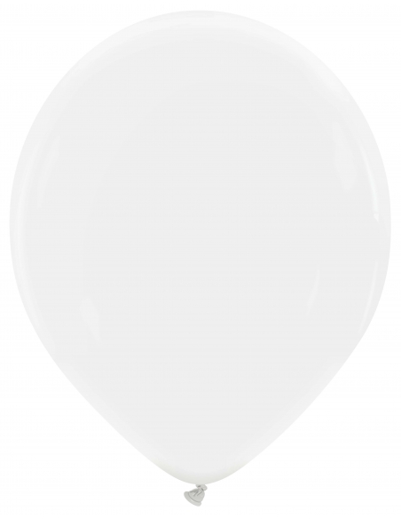 Globo Redondo Premium Pastel 32cm Blanco - Bolsa 100 UDS