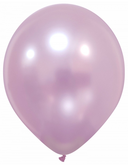 Globo Redondo Premium Metalizado 32cm Rosa Suave - Bolsa 100 UDS